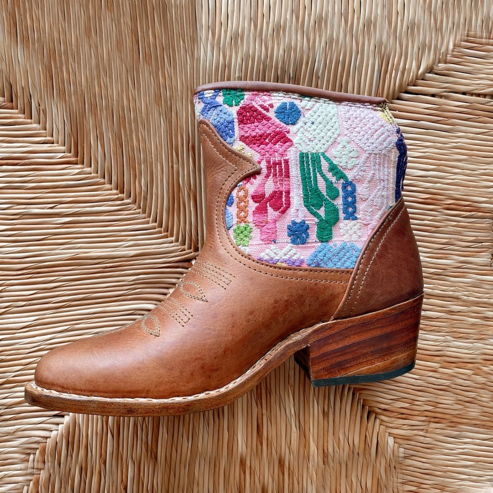 Handmade leather boots-ONE OF A KIND